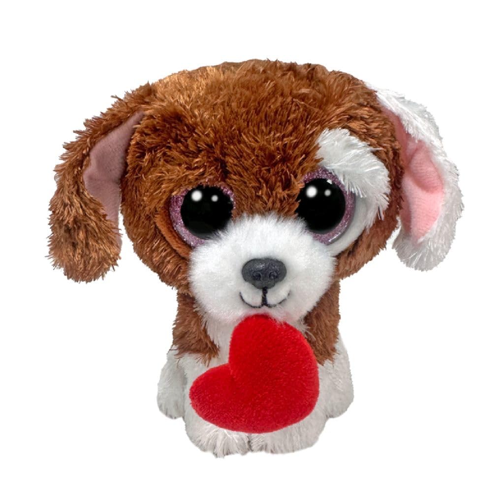 Amazon.com: Ty Beanie Boo Cuddles the Puppy with Heart for